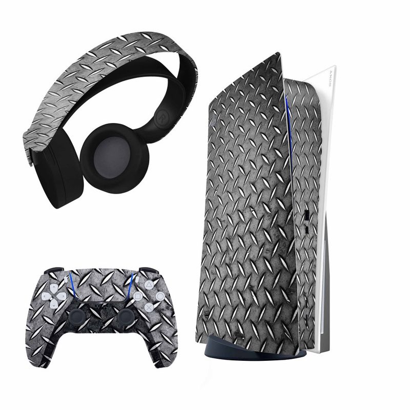 برچسب کنسول و دسته بازی و هدفون ps5 هاماگراف مدل metallic